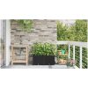 Trädgårdsplanterare med Vattensystem 2 st Svart vidaXL 80 x 40 x 37.5 cm – miniatyr 4
