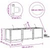 Trädgårdsplanterare med Vattensystem 3 st Ljusgrå vidaXL 120 x 40 x 37,5 cm – miniatyr 10