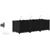 Trädgårdsplanterare med Vattensystem 3 st Svart vidaXL 120 x 40 x 37.5 cm – miniatyr 8