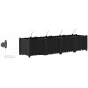 Trädgårdsplanterare med Vattensystem 4 st Svart vidaXL 160 x 40 x 37.5 cm – miniatyr 8