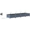 Trädgårdsplanterare med Vattensystem 4 stycken Ljusgrå vidaXL 160 x 40 x 22 cm – miniatyr 8