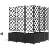 Trädgårdsplanterare med Vattensystem 5 st Svart vidaXL 120 x 120 x 142 cm – miniatyr 7