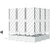Trädgårdsplanterare med Vattensystem 5 st Vit vidaXL 120 x 120 x 126 cm – miniatyr 6