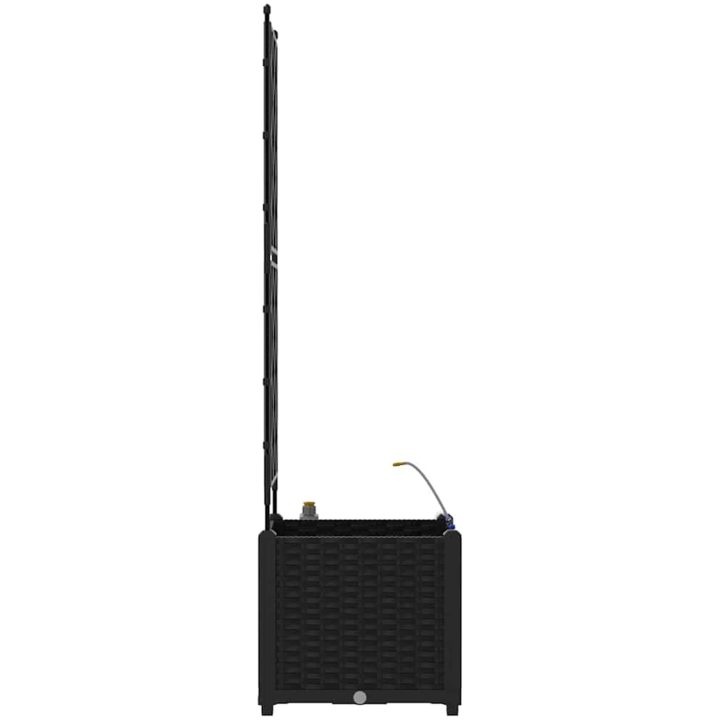 Trädgårdsplanterare med Vattensystem Svart vidaXL 40 x 40 x 142 cm – bild 7