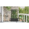 Trädgårdsplanterare med Vattningssystem 2 st Svart vidaXL 80 x 40 x 142 cm – miniatyr 4