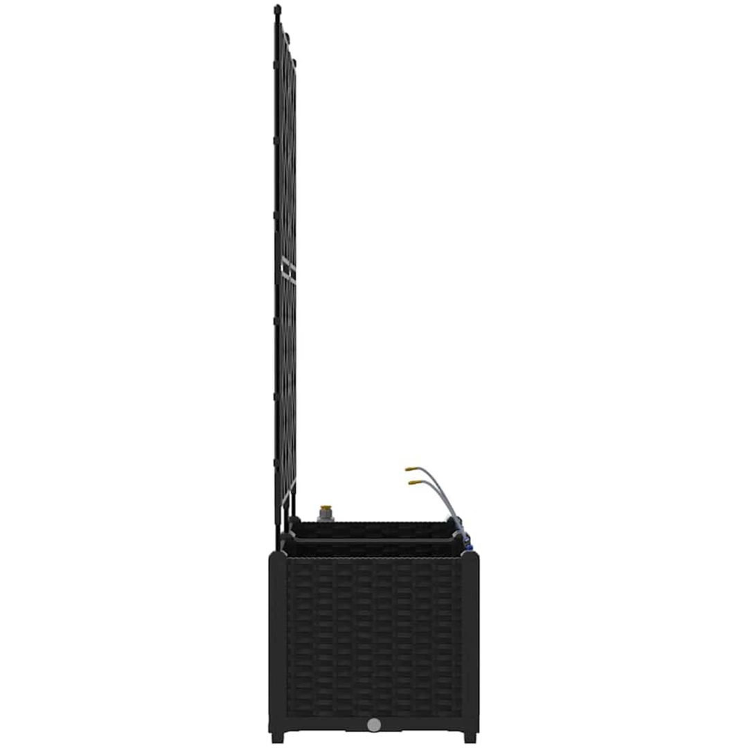Trädgårdsplanterare med Vattningssystem 2 st Svart vidaXL 80 x 40 x 142 cm – bild 7