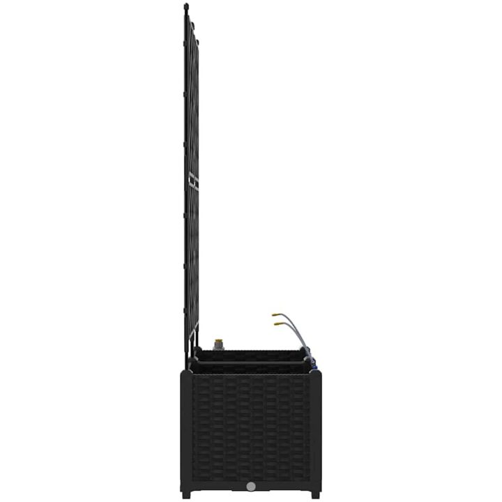 Trädgårdsplanterare med Vattningssystem 2 st Svart vidaXL 80 x 40 x 142 cm – bild 7