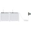 Trädgårdsplanterare med vattningssystem 2 st Vita vidaXL 80 x 40 x 37.5 cm – miniatyr 6