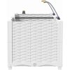 Trädgårdsplanterare med vattningssystem 2 st Vita vidaXL 80 x 40 x 37.5 cm – miniatyr 7