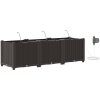 Trädgårdsplanterare med Vattningssystem 3 st Brun vidaXL 120 x 40 x 37.5 cm – miniatyr 2