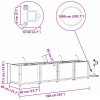 Trädgårdsplanterare med Vattningssystem 4 st Brun vidaXL Large – miniatyr 10
