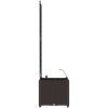 Trädgårdsplanterare med Vattningssystem Brun vidaXL 40 x 40 x 142 cm – miniatyr 7