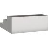 Trädgårdsplanterare Silver Rostfritt stål vidaXL 90 x 90 x 35 cm – miniatyr 5