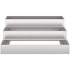 Trädgårdsplanterare Silver Rostfritt stål vidaXL 90 x 90 x 35 cm – miniatyr 6