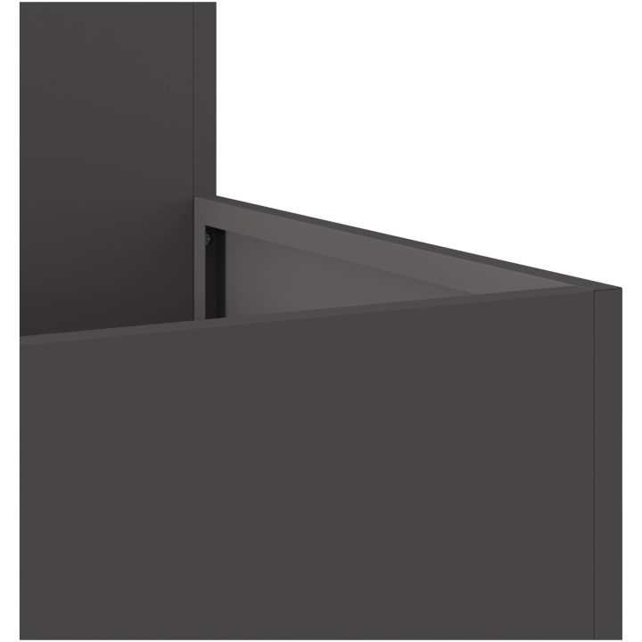 Trädgårdsplanterare Svart Stål vidaXL 80 x 80 x 48 cm – bild 9