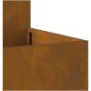 Trädgårdsplanterare Väderbeständig Stål vidaXL 80 x 80 x 48 cm – miniatyr 10