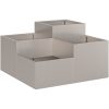 Trädgårdsplanterare Väderbeständigt Stål vidaXL 100 x 100 x 48 cm – miniatyr 8