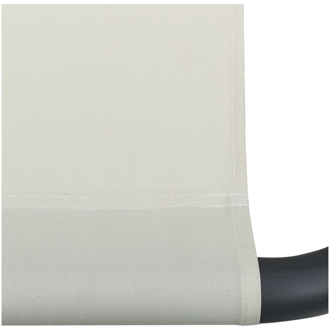 Trädgårdssäng gräddvit stål vidaXL 200 x 90 cm – bild 6