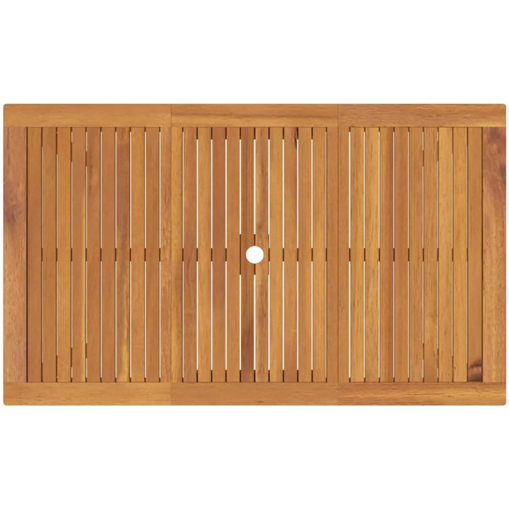 Trädgårdsserveringsset 5 pcs Grå Metall, trä vidaXL 150 x 90 x 74 cm – bild 8