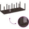 Trädgårdsset 11 pcs Brun Rotting vidaXL 250 x 100 x 73 cm – miniatyr 8