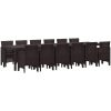 Trädgårdsset 13 pcs Brun Plast vidaXL 12 - Sits – miniatyr 2