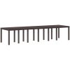 Trädgårdsset 13 pcs Brun Plast vidaXL 12 - Sits – miniatyr 4