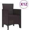 Trädgårdsset 13 pcs Brun Plast vidaXL 12 - Sits – miniatyr 5