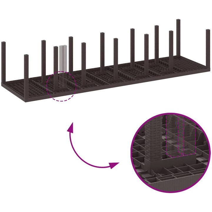 Trädgårdsset 13 pcs Brun Plast vidaXL 12 - Sits – bild 8