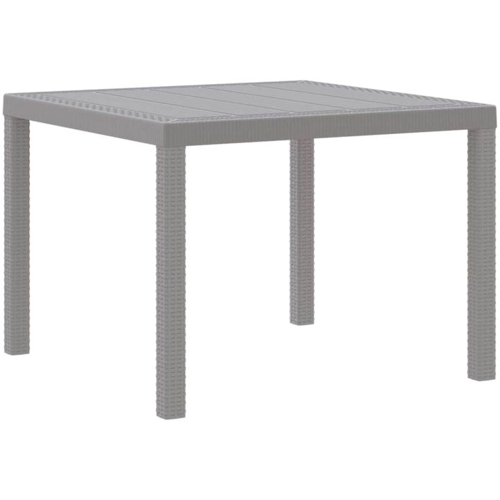 Trädgårdsset 5 pcs Ljusgrå Polypropylen vidaXL 100 x 100 x 73 cm – bild 4