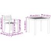 Trädgårdsset 5 pcs Naturligt trä vidaXL 85 x 85 x 75 cm – miniatyr 12