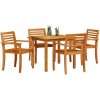 Trädgårdsset 5 pcs Naturligt trä vidaXL 85 x 85 x 75 cm – miniatyr 3