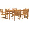 Trädgårdsset 7 pcs Naturligt trä vidaXL 180 x 90 x 75 cm – miniatyr 2