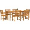 Trädgårdsset 7 pcs Naturligt trä vidaXL 180 x 90 x 75 cm – miniatyr 3