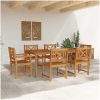Trädgårdsset 7 pcs Naturligt trä vidaXL 180 x 90 x 75 cm – miniatyr 4