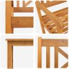Trädgårdsset 7 pcs Naturligt trä vidaXL 180 x 90 x 75 cm – miniatyr 9