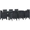 Trädgårdsset 9 pcs Antracit Konstrotting vidaXL 200 x 100 x 73 cm – miniatyr 2