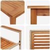 Trädgårdsset 9 pcs Beige Trä & Metall vidaXL 180 x 90 x 75 cm – miniatyr 9