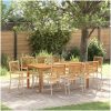 Trädgårdsset 9 pcs Beige Trä & Metall vidaXL 180 x 90 x 75 cm – miniatyr 1