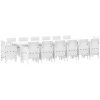 Trädgårdsset för mat 15 pcs Vit Konstrotting vidaXL Large – miniatyr 2