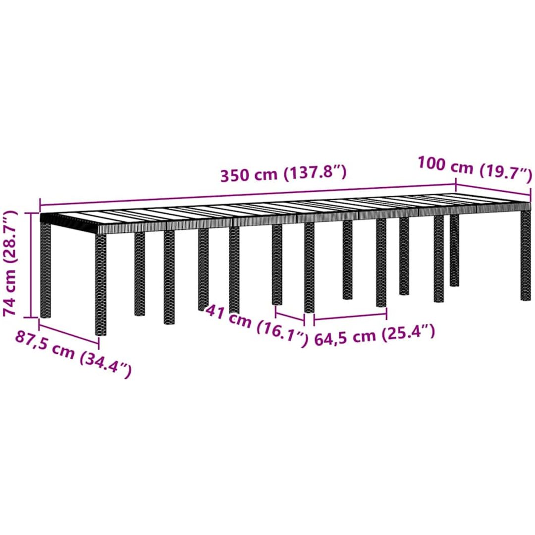 Trädgårdsset för mat 15 pcs Vit Konstrotting vidaXL Large – bild 11