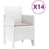 Trädgårdsset för mat 15 pcs Vit Konstrotting vidaXL Large – miniatyr 5