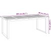 Trädgårdsset för matplats 9 pcs Beige vidaXL 200 x 90 x 75 cm – miniatyr 11