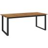 Trädgårdsset för matplats 9 pcs Beige vidaXL 200 x 90 x 75 cm – miniatyr 6