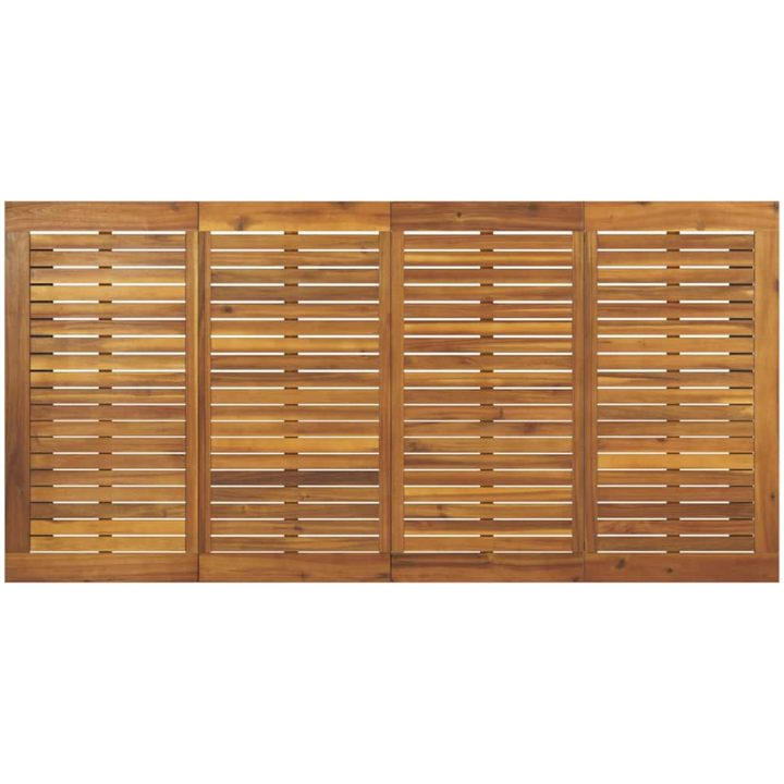 Trädgårdsset för matplats 9 pcs Beige vidaXL 200 x 90 x 75 cm – bild 8