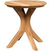 Trädgårdssidan Bord Massivt Teak vidaXL ⌀40 x 41 cm – miniatyr 2