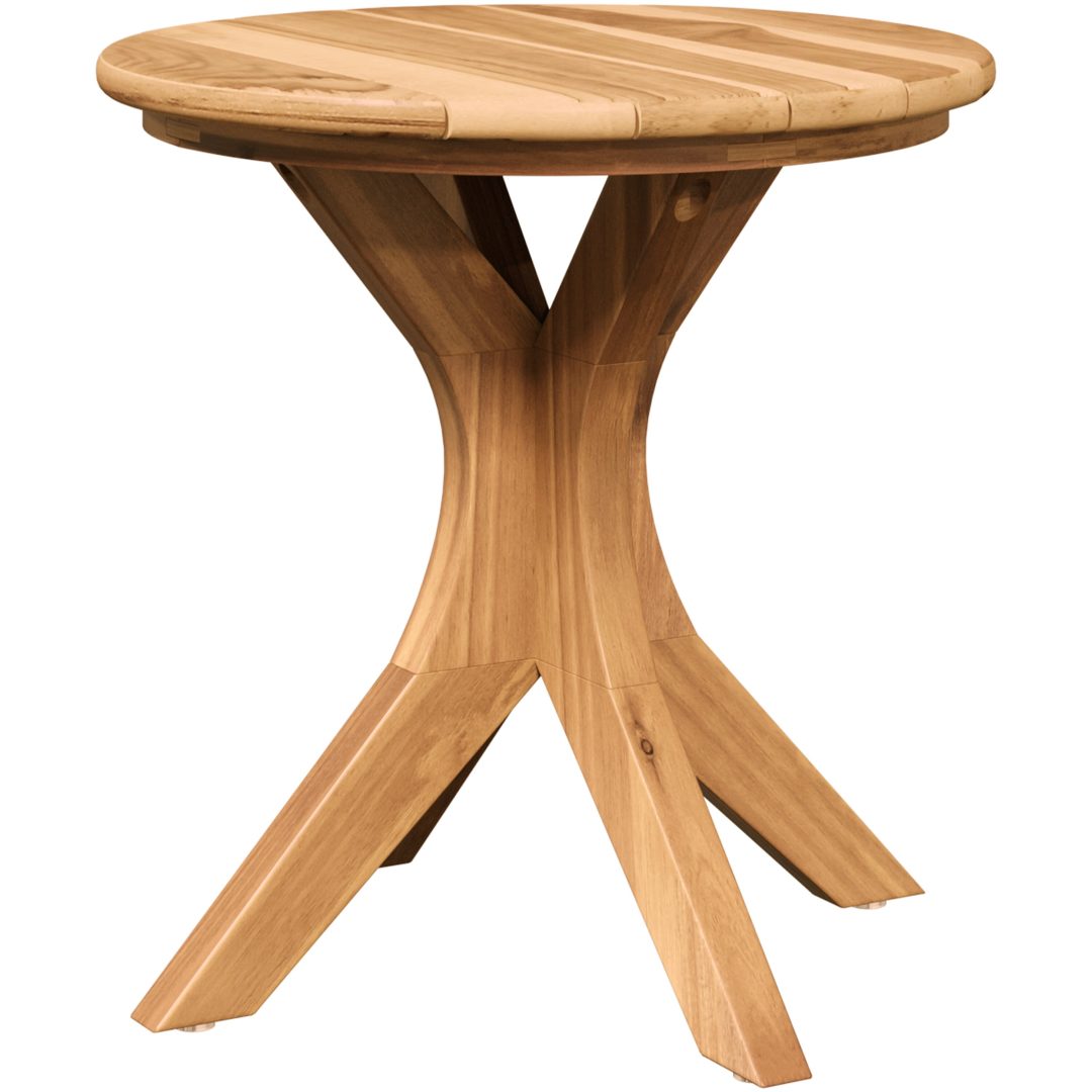 Trädgårdssidan Bord Massivt Teak vidaXL ⌀40 x 41 cm – bild 2