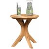 Trädgårdssidan Bord Massivt Teak vidaXL ⌀40 x 41 cm – miniatyr 3
