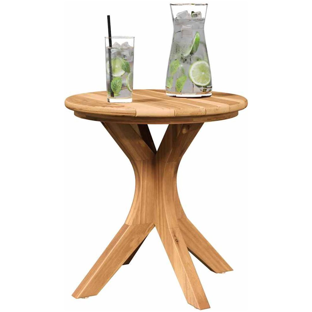 Trädgårdssidan Bord Massivt Teak vidaXL ⌀40 x 41 cm – bild 3