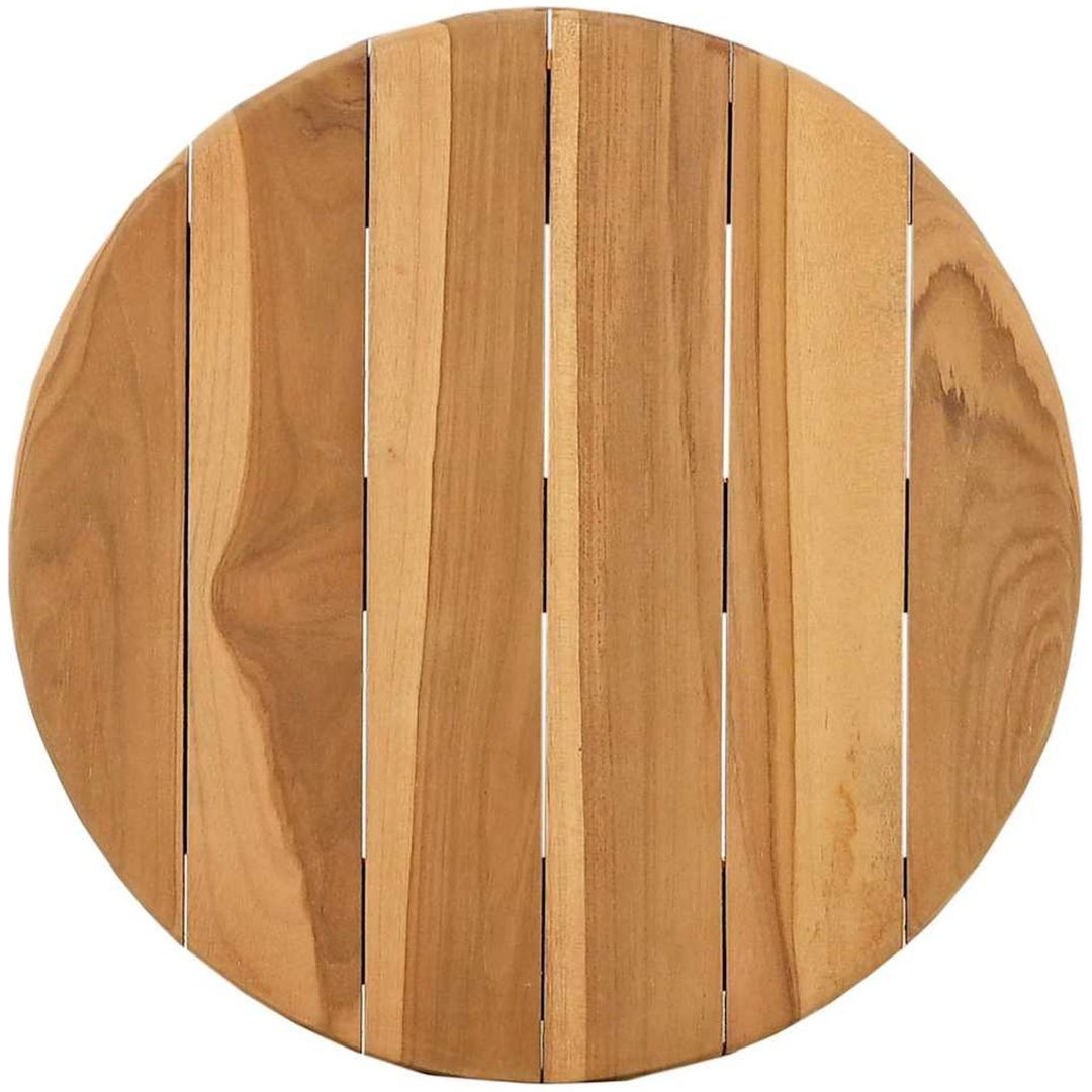 Trädgårdssidan Bord Massivt Teak vidaXL ⌀40 x 41 cm – bild 5