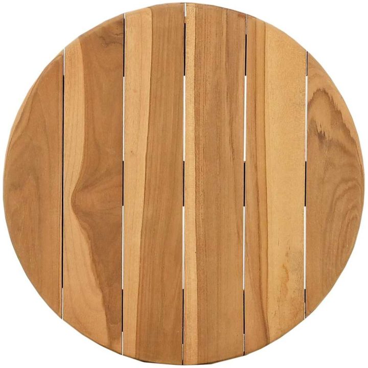 Trädgårdssidan Bord Massivt Teak vidaXL ⌀40 x 41 cm – bild 5